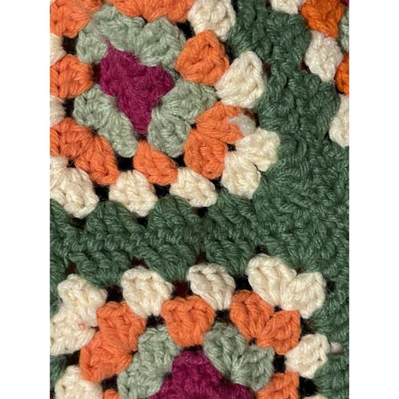 Crochet Granny Square Patchwork Cardigan Handmade Boho Sweater Women’s - Picture 8 of 11